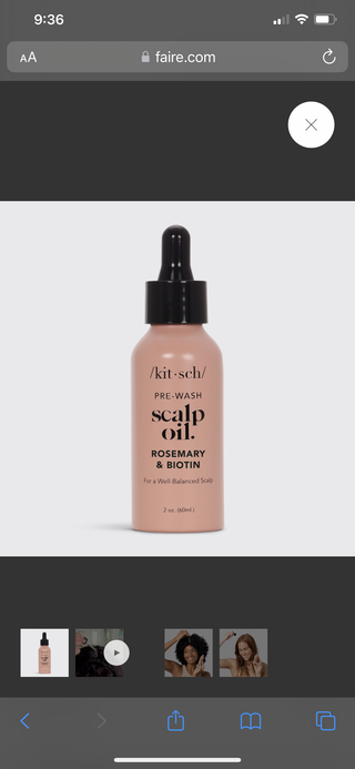 Pre-wash scalp oil