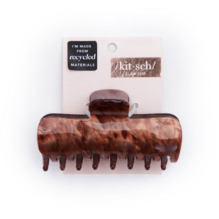 Eco-Friendly Marble Claw Clip - Brunette