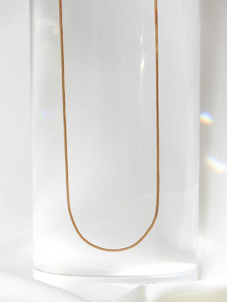 Dainty Box Chain Necklace