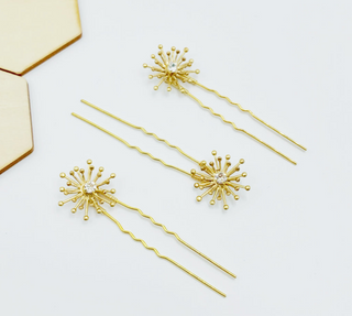 Sunburst Swarovski Hairpins