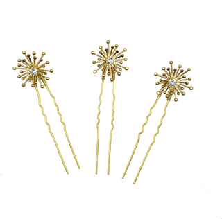 Sunburst Swarovski Hairpins