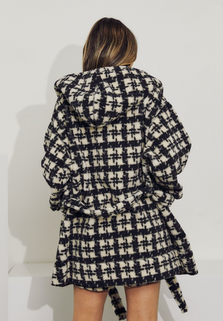 Plaid Hooded Jacket
