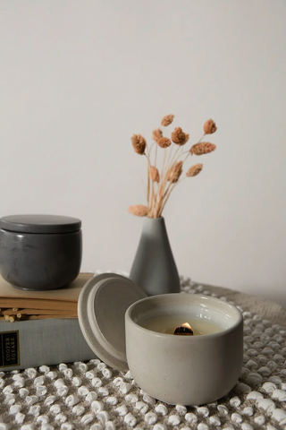Himalayan Sea Salt + Orchid Concrete Candle