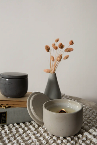 Morning Dew + Spearmint Concrete Candle