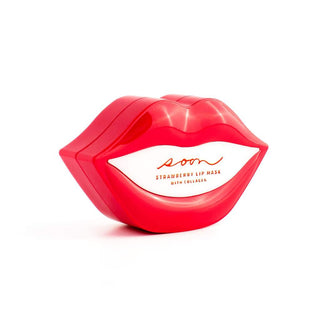 Strawberry Lip Mask with Collagen Jar